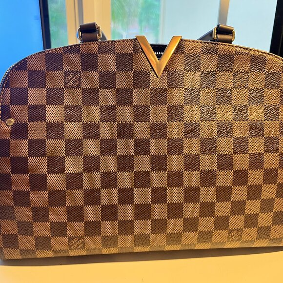 Louis Vuitton Damier Kensington Bowling Bag + Long Strap + Dust Bag - Picture 1 of 12